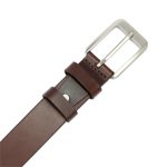 Valódi bőr férfi öv barna színben elegáns 130 cm