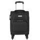 Kabin bőrönd 40 x 30 x 20 cm Wizz kivehető kerekekkel számzárral fekete