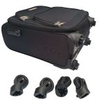 Kabin bőrönd 40 x 30 x 20 cm Wizz kivehető kerekekkel számzárral fekete