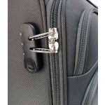 Wizz Bőrönd 40 x 30 x 20 cm kabinbőrönd kivehető kerékkel számzárral szürke