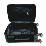 Nagy bőrönd fekete színű L-es bővíthető kivehető kerekekkel 70 cm