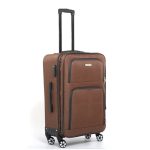 Gurulós bőrönd közepes méret 60 cm bővíthető kivehető kerekekkel