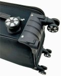 Kézipoggyász bőrönd 40 x 30 x 20 cm xs Wizz méret kivehető kerekekkel fekete