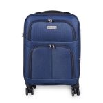Kézipoggyász bőrönd 40 x 30 x 20 cm Wizz méret kivehető kerekekkel kék