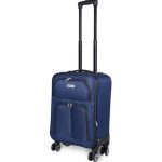 Kézipoggyász bőrönd 40 x 30 x 20 cm Wizz méret kivehető kerekekkel kék