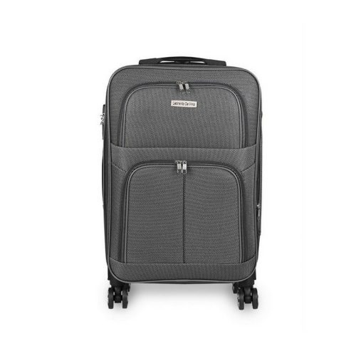 Kézipoggyász bőrönd 40 x 30 x 20 cm xs kivehető kerekekkel Wizzair szürke