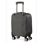 Kézipoggyász bőrönd 40 x 30 x 20 cm xs kivehető kerekekkel Wizzair szürke