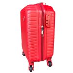 Pezsgő színű kisméretű bőrönd számzáras 4 kerekes 50 x 30 x 20 cm