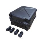 Pezsgő színű kisméretű bőrönd számzáras 4 kerekes 50 x 30 x 20 cm