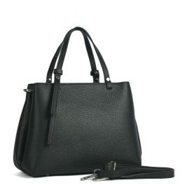 Nancy fekete női kézitáska valódi bőr elegáns