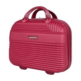 Neszeszer kozmetikai táska bőröndre akasztható bordó