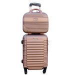 Neszeszer kozmetikai táska bőröndre akasztható bordó