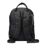 Fedélzeti hátizsák 40 x 30 x 20 cm laptoptartós sok zsebes fekete