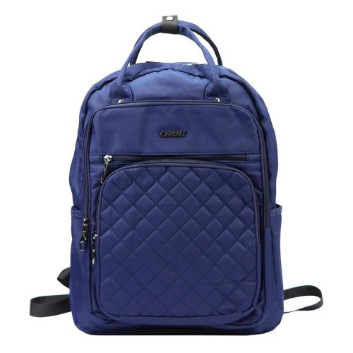 Fedélzeti hátizsák 40 x 30 x 20 cm laptoptartós sok zsebes kék