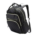 Női fedélzeti hátizsák 40 x 30 x 20 cm laptoptartós sok zsebes bézs