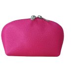 Valódi bőr neszeszer pink rózsaszín aprópénztartó