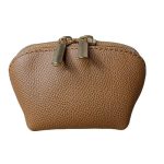 Valódi bőr neszeszer aprópénztartó barna színben