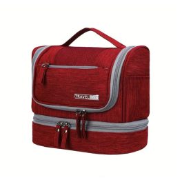 Kozmetikai táska felakasztható neszeszer bordó travel bag