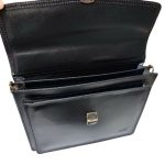 Maxmoda valódi bőr aktatáska fekete 2 részes 45 cm