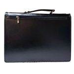 Maxmoda valódi bőr aktatáska fekete 2 részes 45 cm