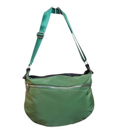 Zöld női táska kényelmes válltáska oldaltáska