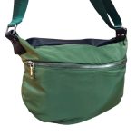 Zöld női táska kényelmes válltáska oldaltáska