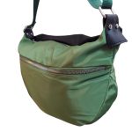 Zöld női táska kényelmes válltáska oldaltáska