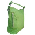 Maxima női táska zöld sokzsebes eco bőr nagyméretű