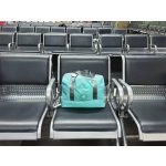 Utazótáska Wizzair méretű kézipoggyász 40x30x17 cm fedélzeti táska és hátizsák türkiz