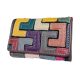 Zita női bőr pénztárca exclusive különleges színes patchwork