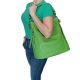 Nelli nagyméretű női táska zöld prémium eco bőr