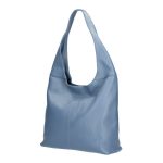 Nagyméretű női válltáska különleges kék színben