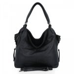 Johanna női hátizsák és válltáska egyben átalakítható sötétkék eco bőr