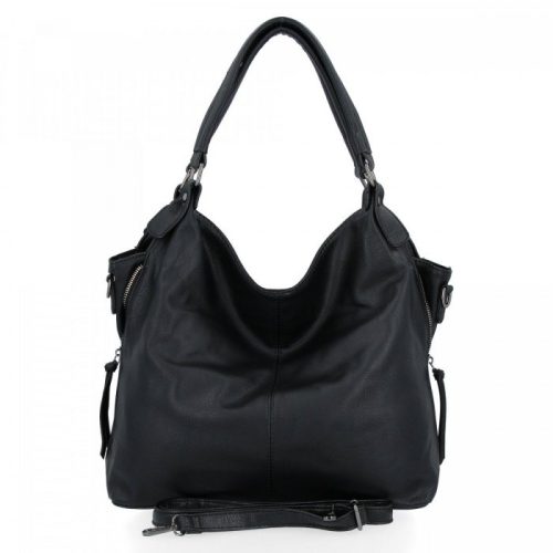 Johanna női hátizsák és válltáska egyben átalakítható sötétkék eco bőr