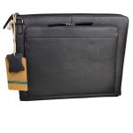 Aktatáska valódi bőr irattartó mappa fekete