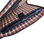 Aktatáska valódi bőr irattartó mappa fekete