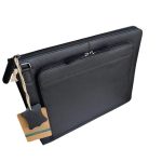 Aktatáska valódi bőr irattartó mappa fekete