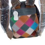 Valódi bőr női hátizsák különleges patchwork színes