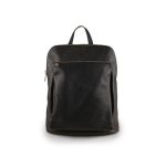 Vulfia valódi bőr női hátizsák és válltáska egyben fekete Made in Italy