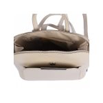 Vivien valódi bőr női hátizsák bézs színben Natascia elegáns