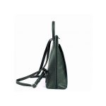 Ilona valódi bőr női hátizsák zöld színben