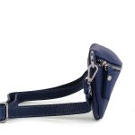 Barka női crossbody valódi bőr sötétkék prémium vera pelle