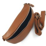 Barka női crossbody valódi bőr barna prémium vera pelle