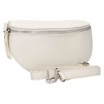  Nandin valódi bőr női táska deréktáska crossbody fehér