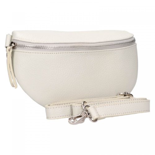 Nandin valódi bőr női táska deréktáska crossbody fehér