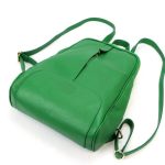 Letta valódi bőr női hátizsák zöld színben prémium