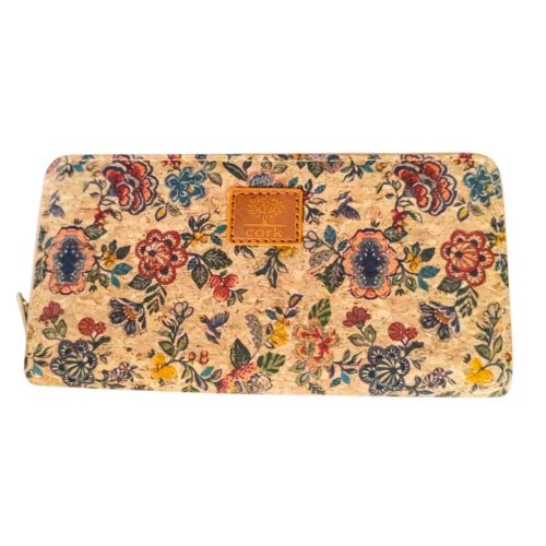 Parafa női pénztárca virágmintás cipzáras