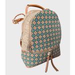 Mona női hátizsák parafa anyagból különleges patchwork mintával