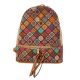 Mona női hátizsák parafa anyagból különleges patchwork mintával