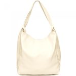  Adrina valódi bőr női hátizsák és válltáska bézs többfunkciós nagyméretű